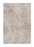 Homeroots 4' X 6' Ivory Grey Machine Woven Shrank Abstract Industrial Style Indoor Area Rug  Polyester 374823