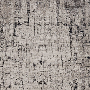 HomeRoots 4' Abstract Distressed Area Rug in Ivory and Gray – Soft, Durable, and Stylish for Any Space 4' X 6' 374823