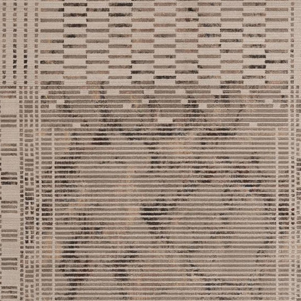 HomeRoots 4' Beige and Brown Abstract Area Rug – Modern Design for High-Traffic Spaces, Easy Care & Stylish Warmth 5' X 8' 374847