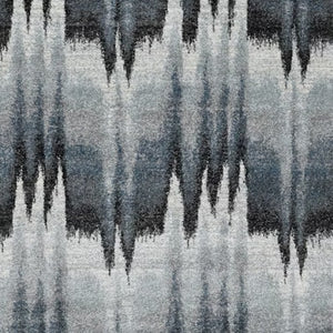 HomeRoots 8' Contemporary Ivory Blue Gray Abstract Area Rug - Stylish, Durable, Perfect for Modern Spaces 8' X 11' 374853
