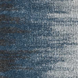 HomeRoots 3' Elegant Ivory and Blue Abstract Area Rug - Soft, Durable Design for Modern Living Spaces 3' X 5' 374854