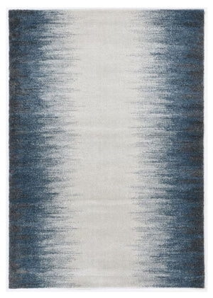 HomeRoots 3' Elegant Ivory and Blue Abstract Area Rug - Soft, Durable Design for Modern Living Spaces 5' X 8' 374855