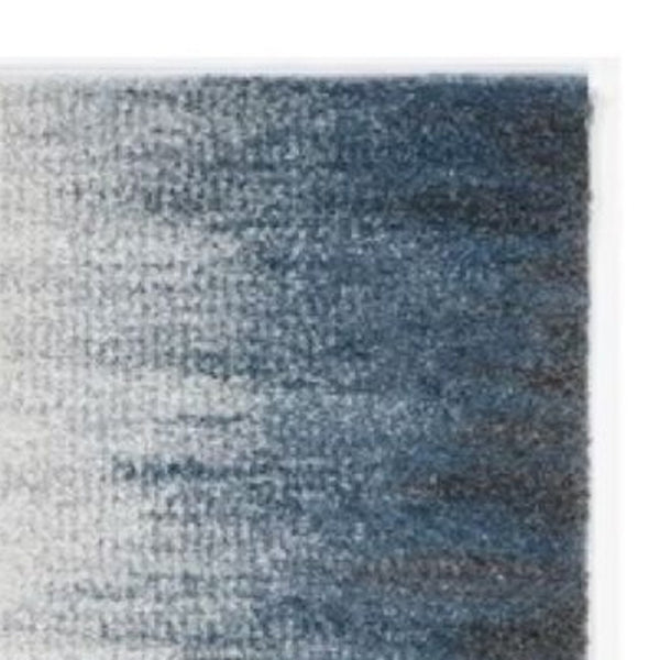HomeRoots 3' Elegant Ivory and Blue Abstract Area Rug - Soft, Durable Design for Modern Living Spaces 5' X 8' 374855