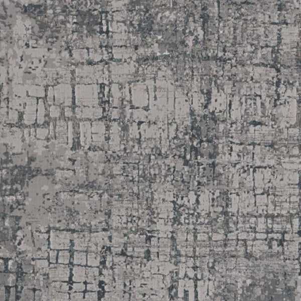 HomeRoots 10' X 13' Abstract Area Rug – Modern Elegance for Living Spaces, Durable, Easy-Clean Design Ideal for Homes Gray, Ivory 374868