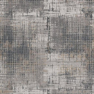 HomeRoots 8' Ivory and Gray Abstract Area Rug - Modern Elegance for Living Spaces, Durable, Easy Care, Plush Comfort 8' X 11' 374873