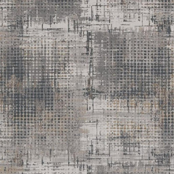 HomeRoots 8' Ivory and Gray Abstract Area Rug - Modern Elegance for Living Spaces, Durable, Easy Care, Plush Comfort 8' X 11' 374873