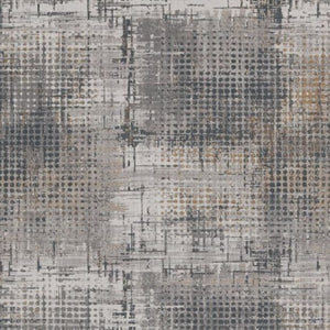 HomeRoots 10' Contemporary Abstract Area Rug in Ivory, Navy, and Gray - Durable, Easy-Care Floor Coverage 10' X 13' 374874