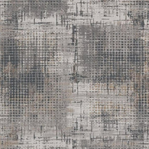 HomeRoots 10' Contemporary Abstract Area Rug in Ivory, Navy, and Gray - Durable, Easy-Care Floor Coverage 10' X 13' 374874