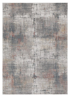 HomeRoots 10' Modern Abstract Ivory Gray and Gold Area Rug – Elegant, Soft, Durable, and Easy to Maintain 10' X 13' 374880