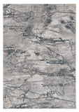 Homeroots 7' X 10' Gray Abstract Area Rug  Polypropylene 374884