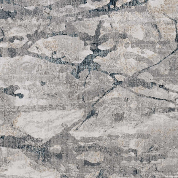 HomeRoots 10' Contemporary Gray and Beige Abstract Area Rug - Stylish, Durable, and Perfect for Large Spaces 10" x 13" 374892