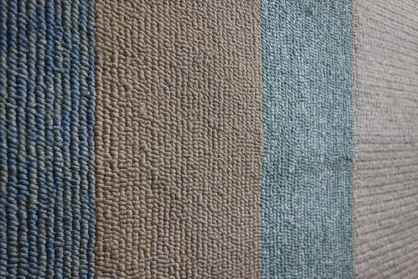 HomeRoots 8' Handmade Blue and Beige Indoor Outdoor Area Rug - Durable, Stylish, and Versatile for Any Space 8' x 11' 374956