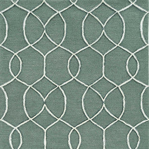 Homeroots 115' Gray And Ivory Wool Moroccan Hand Tufted Area Rug  Wool 374962