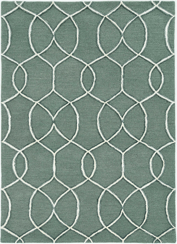 Homeroots 9' X 13' Gray And Ivory Wool Moroccan Hand Tufted Area Rug  Wool 374966