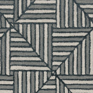 HomeRoots 12' Handcrafted Wool Geometric Area Rug in Beige and Charcoal – Modern Elegance for Your Space 12' X 15' 374967