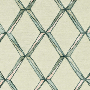 Homeroots 115' Cream Wool Geometric Hand Tufted Area Rug  Wool 374982