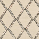 Homeroots 9' X 13' Cream Brown And Gray Wool Geometric Hand Tufted Area Rug  Wool 374986