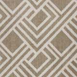 Homeroots 8' X 11' Beige Geometric Indoor Outdoor Area Rug  Polypropylene 374998