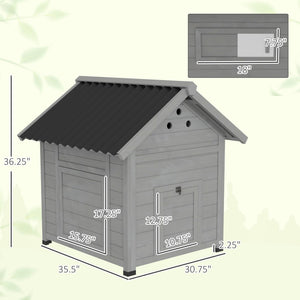 English Elm 2-tier Fir Wood Hamster Hutch with Mesh Roof Plexiglass Front and Enrichment Accessories T3971P407845