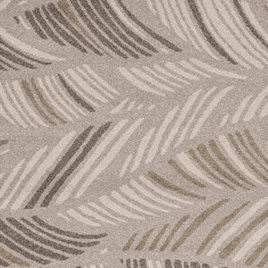 HomeRoots 5' Tropical Botanical Area Rug in Beige and Brown - Durable, Stylish, Easy-Clean Accent for Any Space 5' X 8' 375005