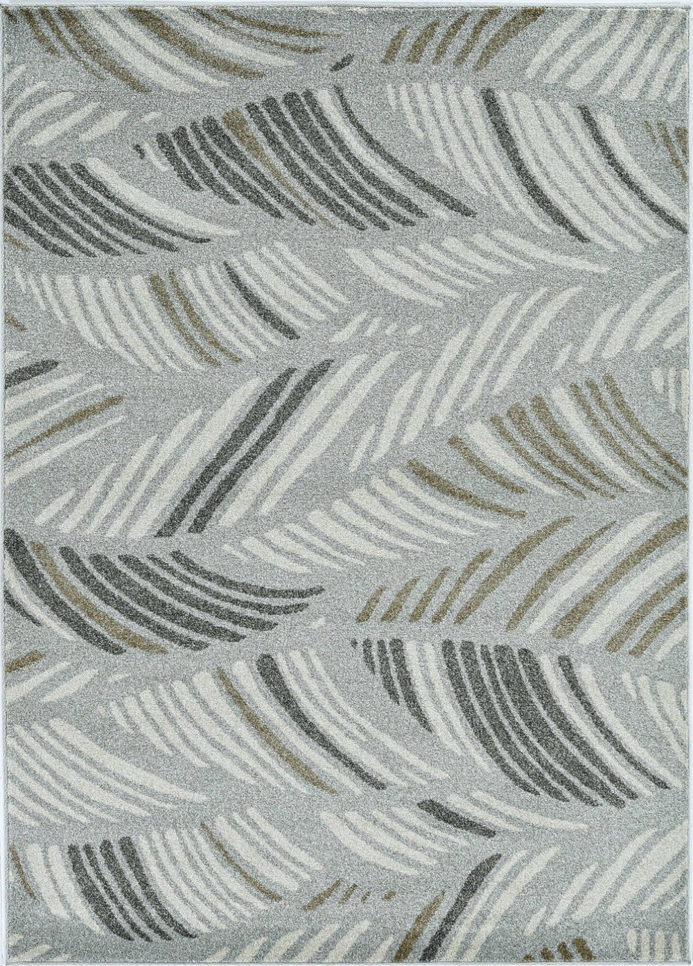 HomeRoots 7' Gray Abstract Area Rug for Indoor and Outdoor Use – Durable, Stylish, and Easy to Clean 7' x 10' 375006