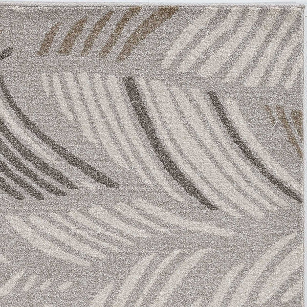 HomeRoots 7' Gray Abstract Area Rug for Indoor and Outdoor Use – Durable, Stylish, and Easy to Clean 8' x 11' 375007