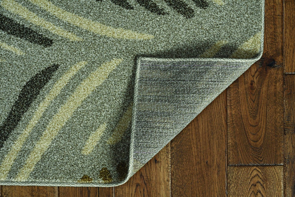 HomeRoots 7' Gray Abstract Area Rug for Indoor and Outdoor Use – Durable, Stylish, and Easy to Clean 8' x 11' 375007