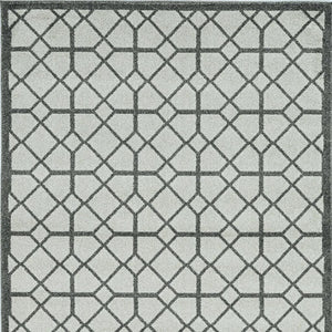 HomeRoots 5' Elegant Geometric Tile Area Rug for Indoor and Outdoor Spaces - Durable, Stylish, and Easy Care 5" x 8" 375025