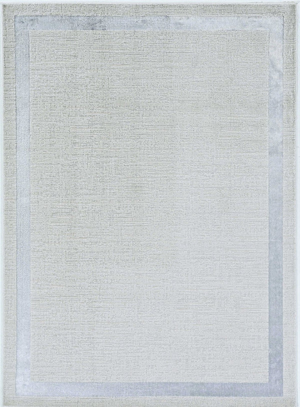 HomeRoots 3'' Gray and Ivory Area Rug – Elegant, Durable Design for Living Rooms, Bedrooms, and Entryways 5' X 8' 375034
