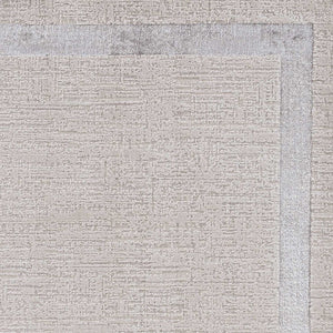 HomeRoots 7' Ivory and Silver Abstract Area Rug - Contemporary Elegance, Stain-Resistant, Easy-Care Design 8' X 11' 375036