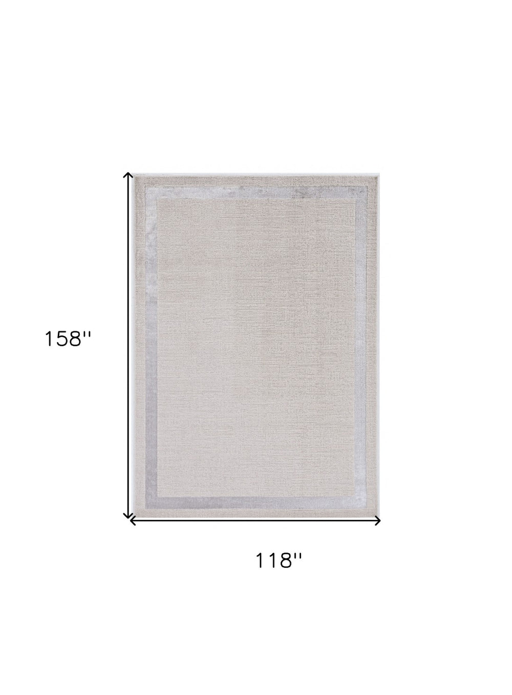 HomeRoots 10' Contemporary Ivory and Silver Abstract Area Rug - Durable, Soft, and Stylish for Modern Spaces 10' X 13' 375037