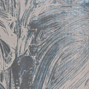 HomeRoots 3' Blue And Silver Abstract Area Rug - Modern Elegance for High-Traffic Areas, Easy Care & Durable Design 3' X 5' 375038