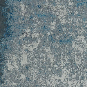HomeRoots 8' Blue and Silver Abstract Area Rug - Modern Elegance for Living Room, Bedroom, or Office Spaces 8' X 11' 375045