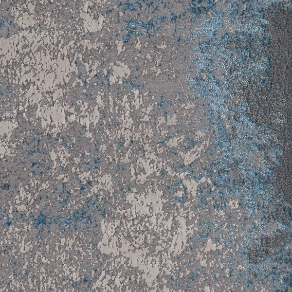 HomeRoots 10' Elegant Silver-Blue Abstract Smudge Area Rug - Modern Design for Living & Dining Spaces 10' X 13' 375046