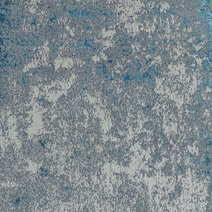 HomeRoots 10' Elegant Silver-Blue Abstract Smudge Area Rug - Modern Design for Living & Dining Spaces 10' X 13' 375046