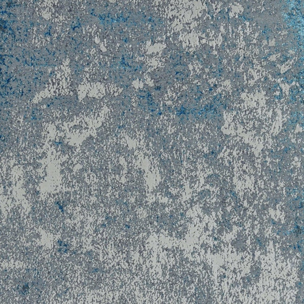 HomeRoots 10' Elegant Silver-Blue Abstract Smudge Area Rug - Modern Design for Living & Dining Spaces 10' X 13' 375046