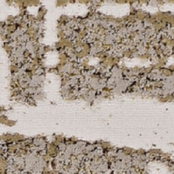 Homeroots 10' X 13' Ivory Gold Machine Woven Abstract Indoor Area Rug  Polypropylene 375051