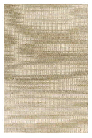 Homeroots 8' X 11' Ivory Hand Woven Wool And Jute Indoor Area Rug  Wool 375054