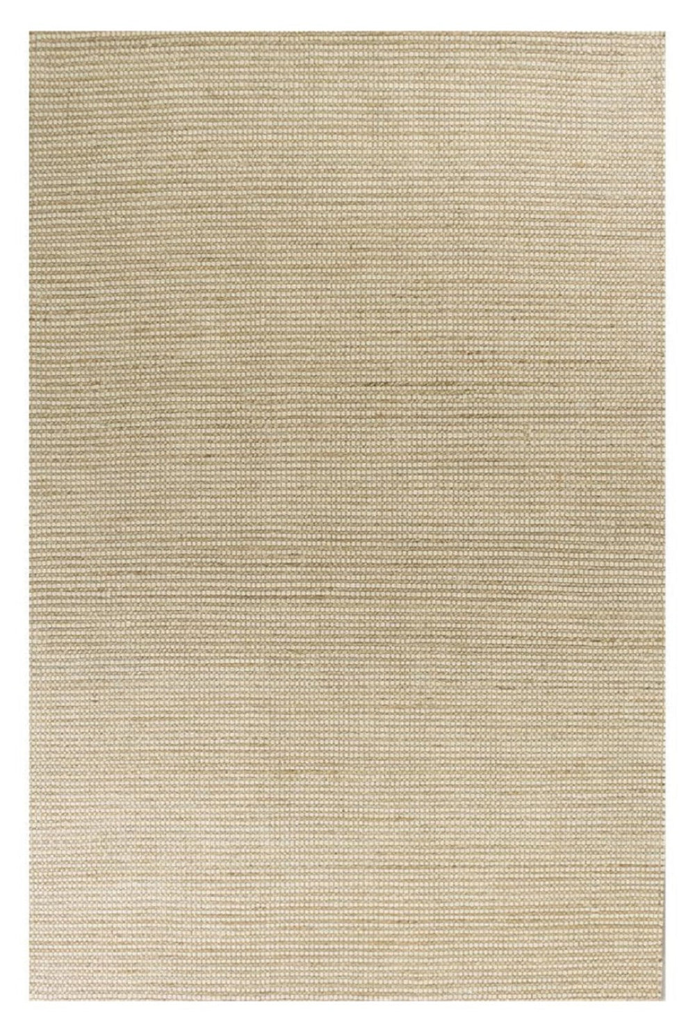 HomeRoots 8' Hand Woven Tan and Ivory Area Rug - Artisanal Charm, Soft Wool & Jute Blend for Cozy Spaces 8' X 11' 375054