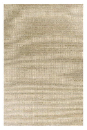 HomeRoots 8' Hand Woven Tan and Ivory Area Rug - Artisanal Charm, Soft Wool & Jute Blend for Cozy Spaces 8' X 11' 375054