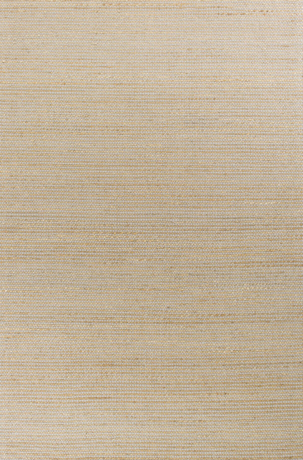 Homeroots 7' X 10' Tan And Ivory Wool Hand Woven Area Rug  Wool 375056