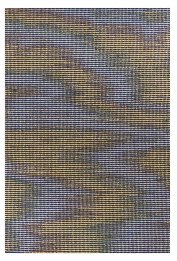 HomeRoots 5' Hand Woven Blue Wool Abstract Area Rug - Artisan Crafted, Cozy Texture, Unique Design for Homes 5' X 7' 375058