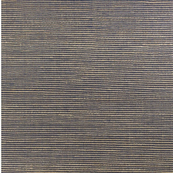 HomeRoots 5' Hand Woven Blue Wool Abstract Area Rug - Artisan Crafted, Cozy Texture, Unique Design for Homes 7' X 10' 375059