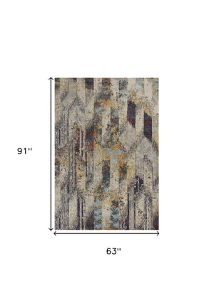 Homeroots 5' X 8' Area Rug  Polypropylene 375062