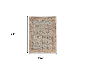 Homeroots 102 X 138 Spa Jute Or Polyester Rug  Jute 375086
