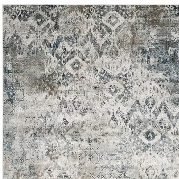 Homeroots 3' X 5' Teal Area Rug  Polyester 375132