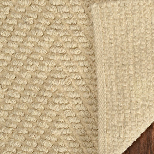 Homeroots 5' X 8' Ivory Chevron Hand Woven Area Rug  Jute 375161