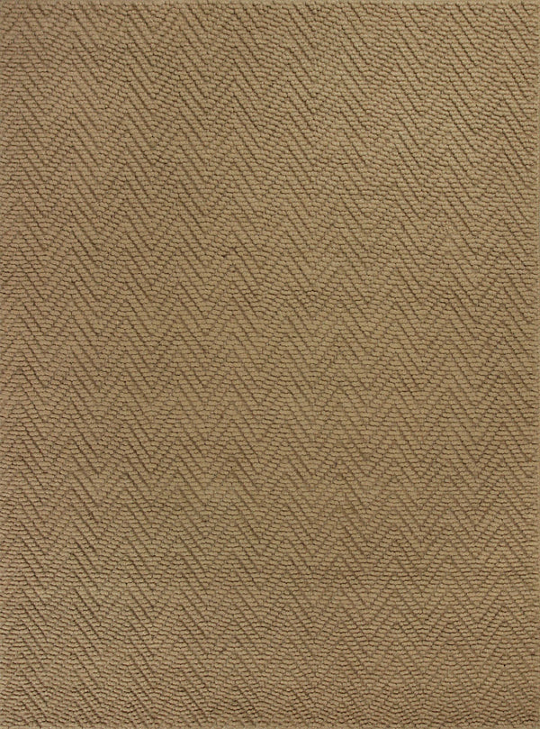 Homeroots 5' X 8' Natural Chevron Hand Woven Area Rug  Jute 375167