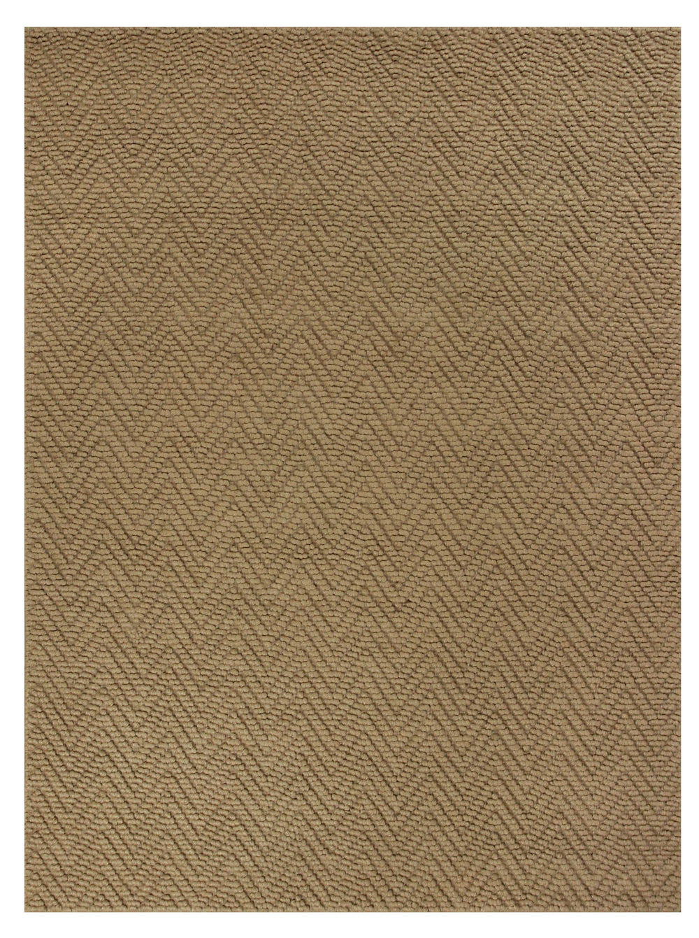 Homeroots 5' X 8' Natural Chevron Hand Woven Area Rug  Jute 375167