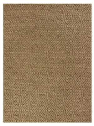Homeroots 5' X 8' Natural Chevron Hand Woven Area Rug  Jute 375167